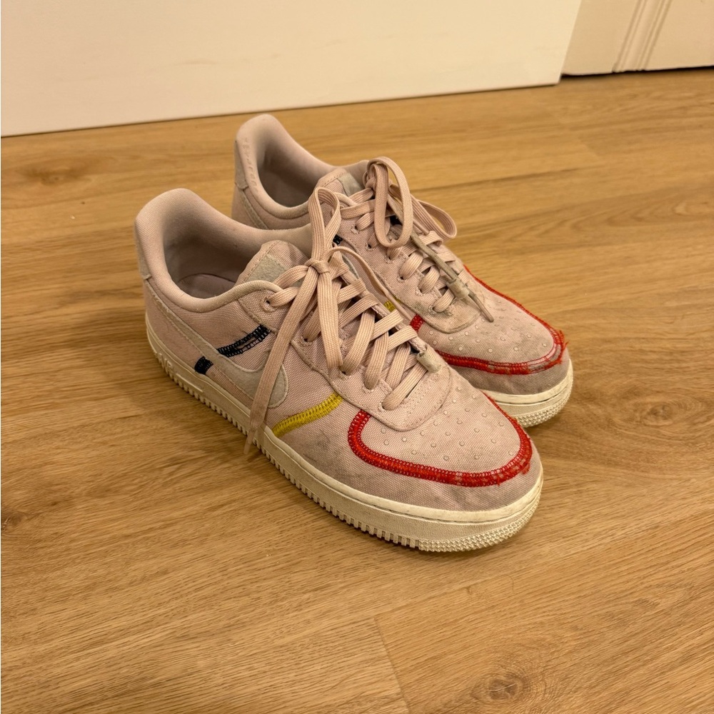 Nike Red and Yellow Retro Sneakers